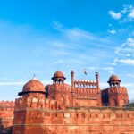 best travel photographer in wayanad red fort under the blue sky