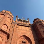 best travel photographer in wayanad the red fort main front building under the blue sky
